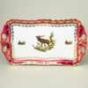 Platter / tray Aida 45 x 25 cm with handles, hunting - ruby, Carlsbad