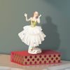 Dancer with lace, Kurt Steiner, 12 x 8 x 6 cm, Porcelain Figures Unterweissbacher