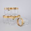 Crystal Glasses Whiskey Set Romantic, 6 pcs. 300 ml, Gold, Ales Zverina - AZ Design