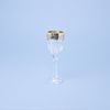 Glass / liquere Safari 50 ml, gold-platinum decor, Crystalite Bohemia