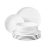 Terra WHITE: Plate set 12 pcs., Seltmann porcelain