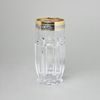 Glass goblet 300 ml, 15,6 cm, gold-platinum decor, Bohemia Crystal