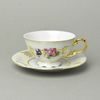 656: Cup tea 200 ml + saucer 15,5 cm, Sonáta, flowers, Leander Loučky