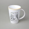 Mug Monza 0,33 l, Men's bike - yellow line, Český porcelán a.s.