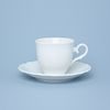 Cup 190 ml + saucer 155 mm, Ophelie white, Thun 1794