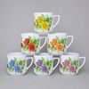Hrnek Pětka 0,38 l, růže - sada 6 ks., Český porcelán a.s.