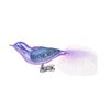 Christmas decoration bird, 10 cm, light purple, Czech decorations MIJA