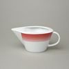 Sauce boat 400 ml, Thun 1794, karlovarský porcelán, TOM 29954a0 red stripes