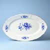 Dish oval 34 cm, Thun 1794 Carlsbad porcelain, BERNADOTTE blue rose