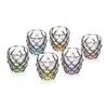 Crystal set of Morris liqueur pourers - Colors, 6 pcs, 50 ml, Aurum Crystal