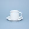 Mug Retro 180 ml smaller + saucer 14 cm, white, G. Benedikt 1882