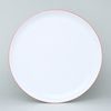 Plate flat 26 cm, Thun 1794 Carlsbad porcelain, TOM red