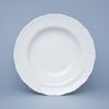 Plate deep 23 cm, Ophelia white with bottom sign, Thun 1794