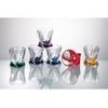 Quadro coloured - Liquere glass 50 ml, 6 pcs., Crystalite Bohemia