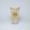 Cut Crystal Vase, 205 mm, Gold + Enamel, Jahami Bohemia