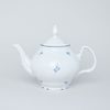 Tea pot 1,2 l, Thun 1794 Carlsbad porcelain, BERNADOTTE blue flower