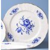Plate dining 25 cm, Thun 1794 Carlsbad porcelain, BERNADOTTE blue rose