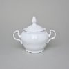 Sugar bowl 300 ml, Thun 1794 Carlsbad porcelain, BERNADOTTE frost
