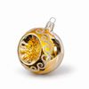 Christmas Tree Decoration Ball, 8 cm REFLECTOR (gold), Czech Glass christmas decorations