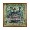 Picture Claude Monet -Japanese bridge, 67 / 4,5 / 67 cm, porcelain + wooden frame, C. Monet, Goebel