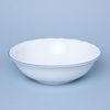 Bowl 23 cm, White with blue line, Cesky porcelan a.s.