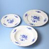 Talířová sada pro 6 osob, Thun 1794, karlovarský porcelán, BERNADOTTE modrá růže