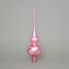 Christmas Tree Glass Tip 28 cm, Pink 165, Bohemian hand made Christmas decorations