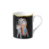 Blenheim Palace - Indian Room, Elephant: Mug black 280 ml, English Fine Bone China, Roy Kirkham