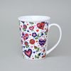 Mug Erin 12 cm 420 ml, Happy Hearts - Pink, Český porcelán a.s.