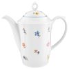 Coffee pot 1,2 l, Sonate 34032 flowers, Seltmann porcelain