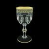 Astra Gold: Wine glass 230 ml, Crystal, Antique Golden Black decor