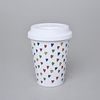 Pohárek To Go 310 ml na kávu se silikonovým víčkem, srdíčka, Český porcelán a.s.