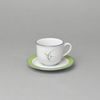 Cup 110 ml espresso + sacuer 115 mm, Thun 1794, karlovarský porcelán, OPÁL grass