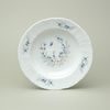 Talíř hluboký 23 cm, Thun 1794, karlovarský porcelán, BERNADOTTE motýli
