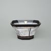 Studio Miracle: Bowl Black & White, 17,5 cm, Hand-decorated by Vlasta Voborníková