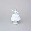 Tanečnice s krajkou (bledě modrá) 8 x 6 x 12 cm, Kurt Steiner, Porcelánové figurky Unterweissbacher