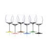 Crystal Glasses for Wine 650 ml, Set of 6 pcs., Harlequin - Kalyke, Kvetna 1794 Glassworks