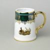 Pitcher 500 ml, hunting - green, Royal Czech porcelain