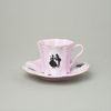 Cup and saucer mocca 0,08 l, Olga 418, Rose China
