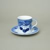Šálek a podšálek 150 ml / 13,5 cm, Thun 1794, karlovarský porcelán, BLUE CHERRY