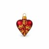 Christmas Tree Decoration Heart, Burgundy, Czech Glass christmas decorations