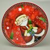 Serving dish round 31 cm, Santa Claus, porcelain, EGAN