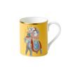 Blenheim Palace - Indian Room, Elephant: Mug yellow 280 ml, English Fine Bone China, Roy Kirkham