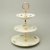 BERNADOTTE zámecká: Etažer 3 díl. 34 cm, Thun 1794, karlovarský porcelán, BERNADOTTE