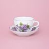 Cup + saucer B + B 0,21 l / 14 cm coffee, violet, Český porcelán a.s.