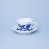 Cup and saucer A/1 + ZA/1, 120 ml / 13 cm (mirror saucer), Original Blue onion pattern