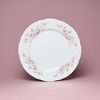 Pink line: Plate dessert 19 cm, Thun 1794 Carlsbad porcelain, BERNADOTTE roses