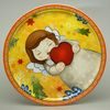 Mísa mělká kulatá 31 cm, anděl se srdcem, porcelán, EGAN