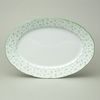 NATÁLIE zelené kvítky: Mísa oválná 32 cm, Thun 1794, karlovarský porcelán