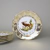 Plate dessert 19 cm 6 pcs., hunting - beige, Carlsbad porcelain